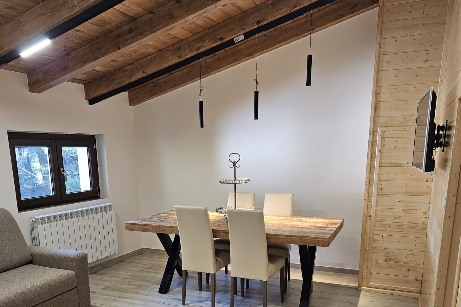 Appartamento Abete: open space soggiorno e pranzo